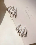 Brincos Geométricos com Zircônia Brilhante – Design Coreano