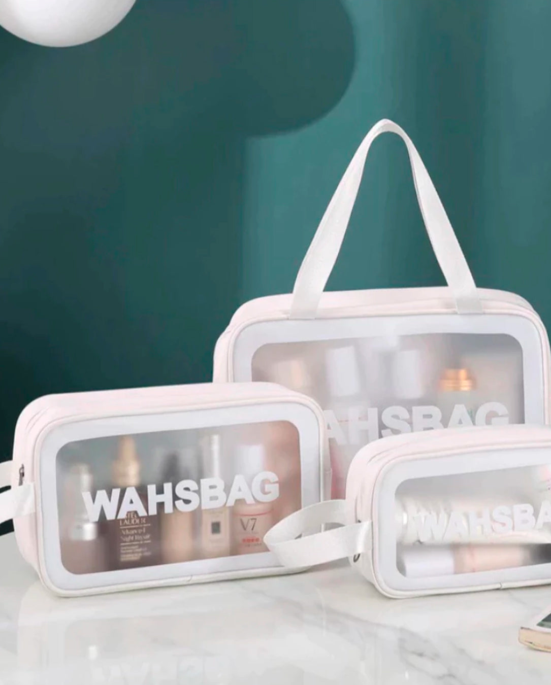 Kit 3 Bolsas Necessaire Impermeável Washbag Bolsa Organizadora Multifuncional