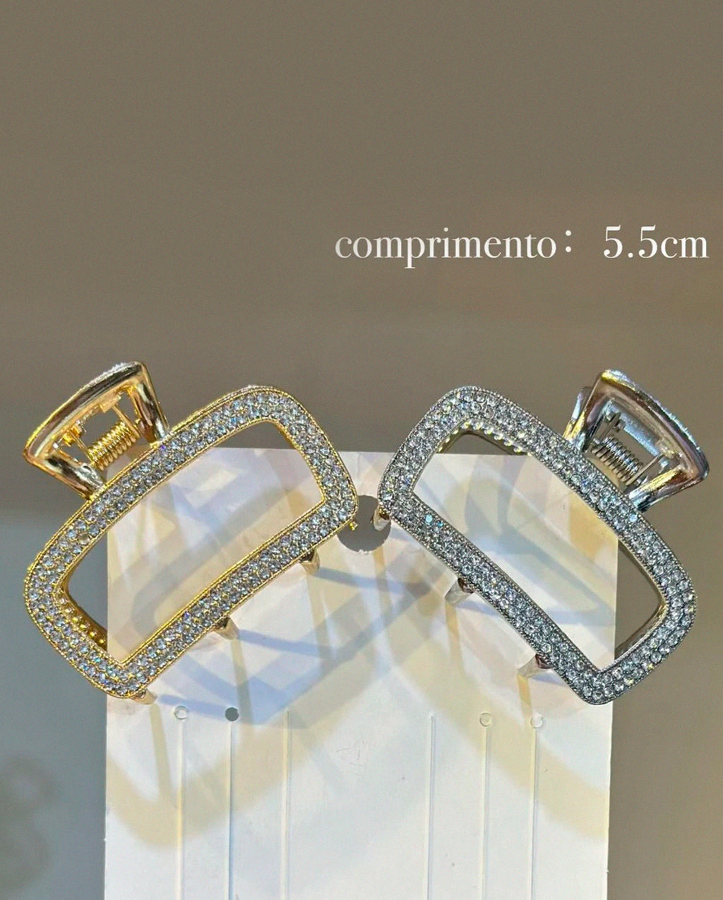 Kit 1 a 3 Presilhas de Cabelo de Metal Dourado e Prateado