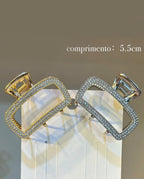 Kit 1 a 3 Presilhas de Cabelo de Metal Dourado e Prateado