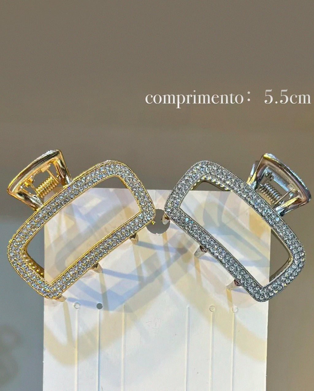Kit 1 a 3 Presilhas de Cabelo de Metal Dourado e Prateado