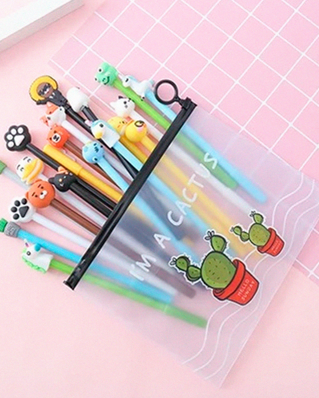 Kit 20/30/50 Unidades Bolsa Necessaire Transparente Prova D' Água