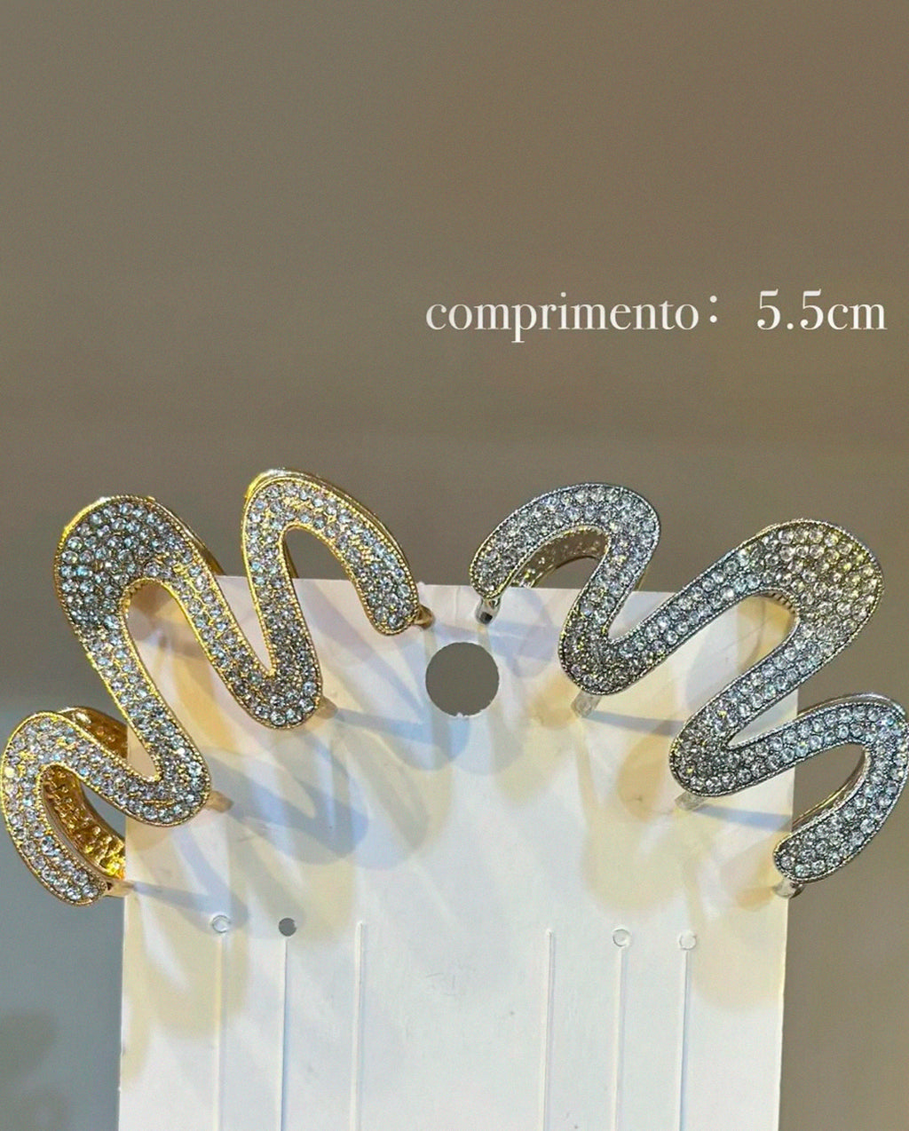 Kit 1 a 3 Presilhas de Cabelo de Metal Dourado e Prateado