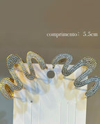 Kit 1 a 3 Presilhas de Cabelo de Metal Dourado e Prateado
