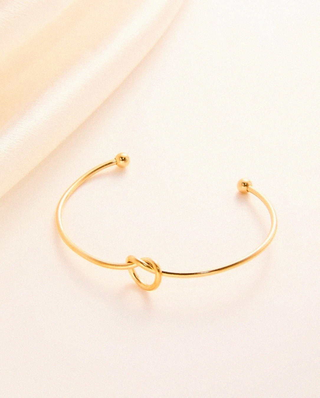 Kit Choker Pulseira e Brinco Aro Nó Folheado a Ouro 18k