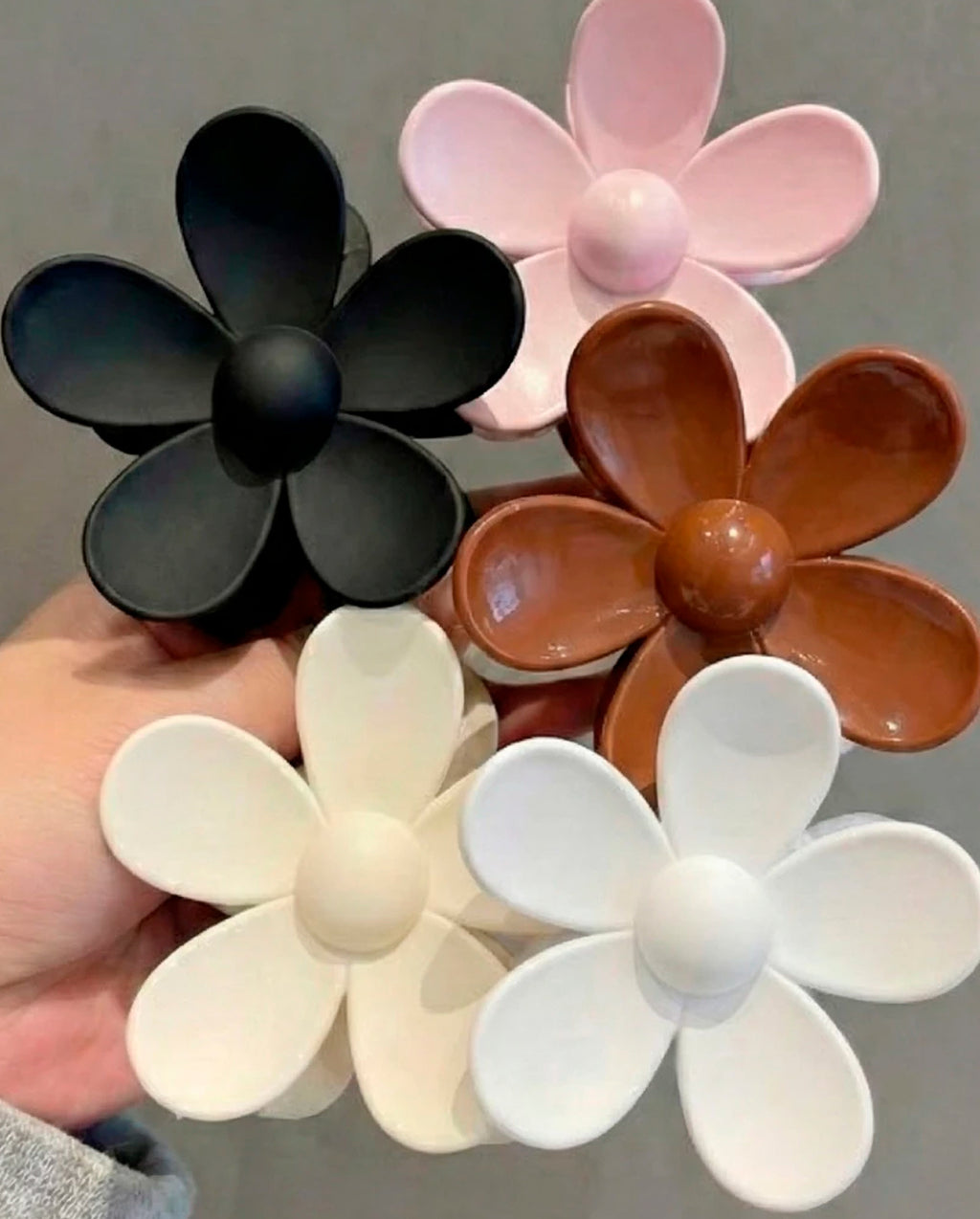Presilha De Garra Feminina Flor de Camellia De Alta Ponytail