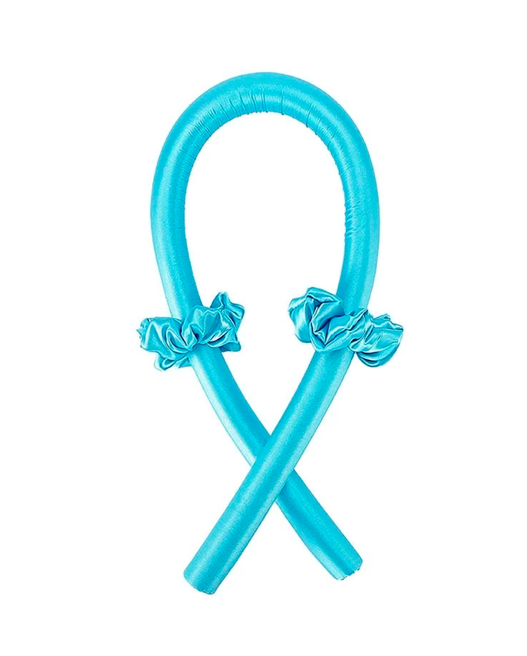 Modelador De Cachos Cabelo Curling Rod Cetim Sem Calor + 2 Scrunchies