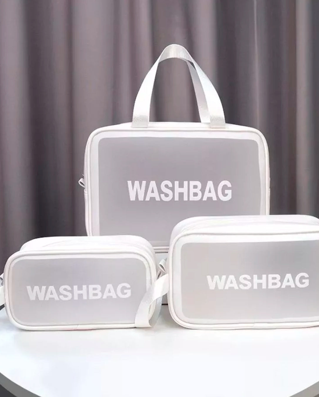 Kit 3 Bolsas Necessaire Impermeável Washbag Bolsa Organizadora Multifuncional