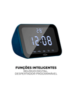 Caixa de Som Bluetooth IDALI LIFE 15W Relógio Digital Despertador LED Temperatura USB