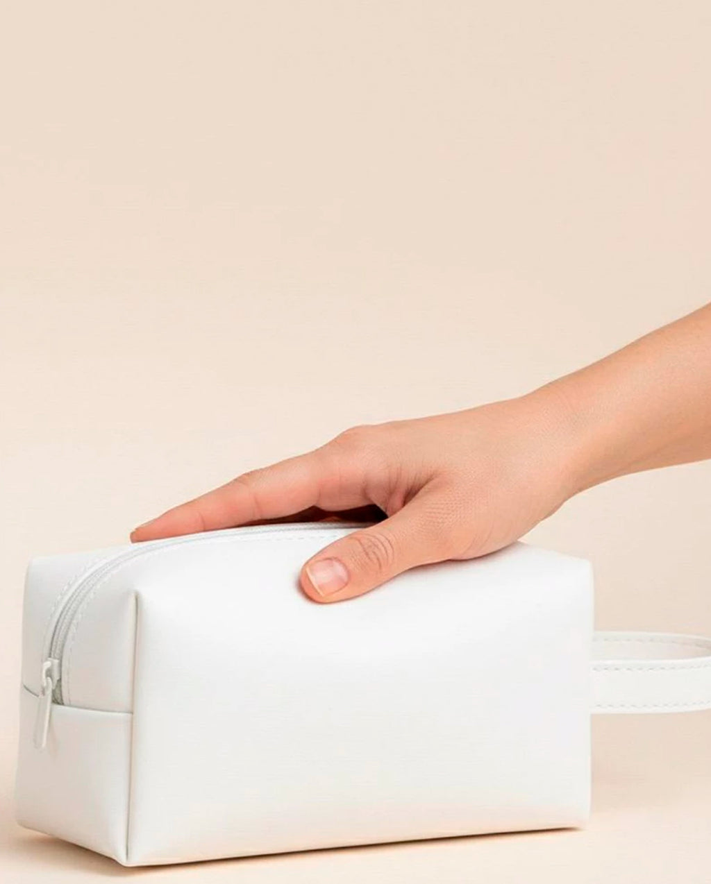 Bolsa Necessaire De Mão Unissex Em Couro Sintético Impermeável