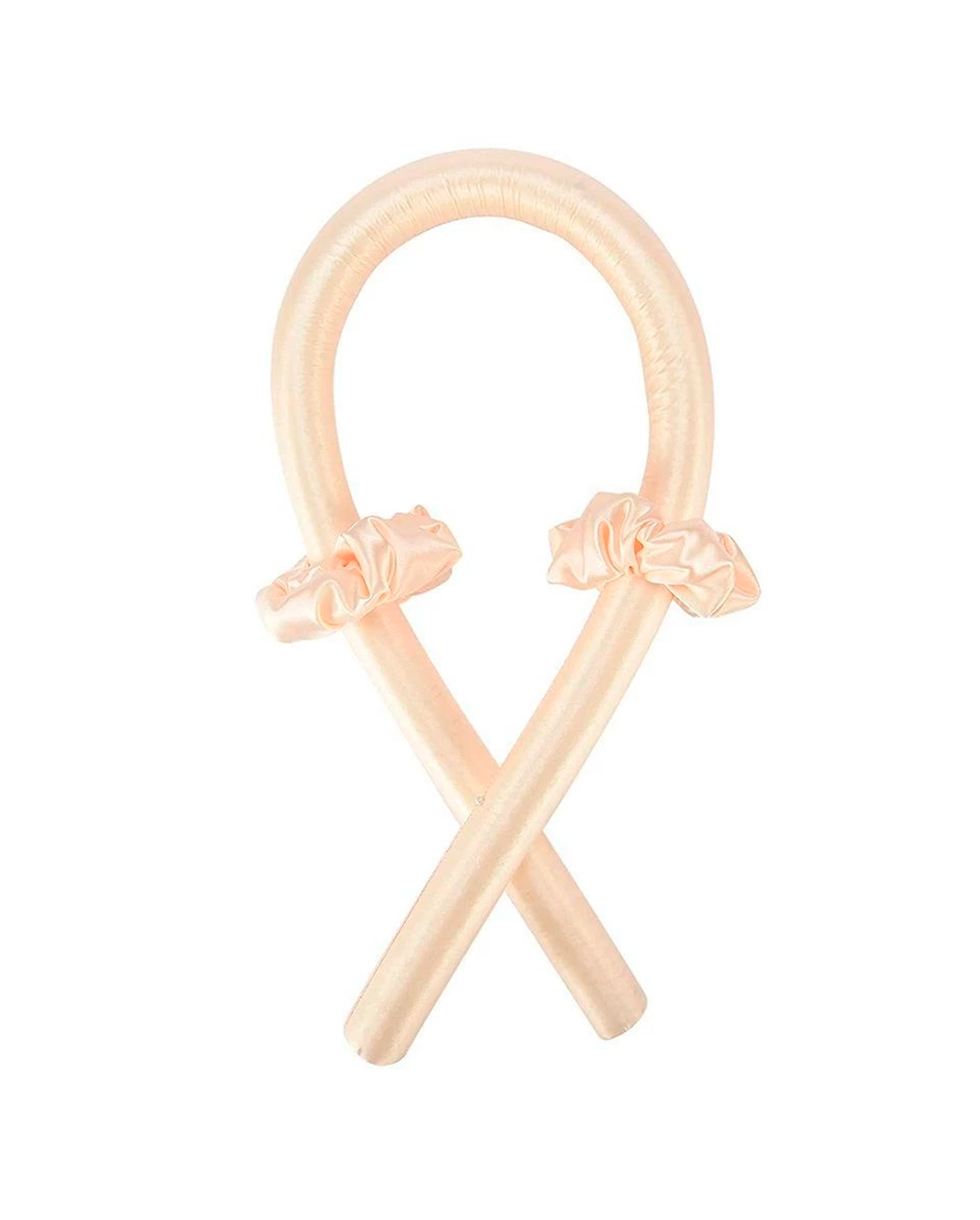 Modelador De Cachos Cabelo Curling Rod Cetim Sem Calor + 2 Scrunchies