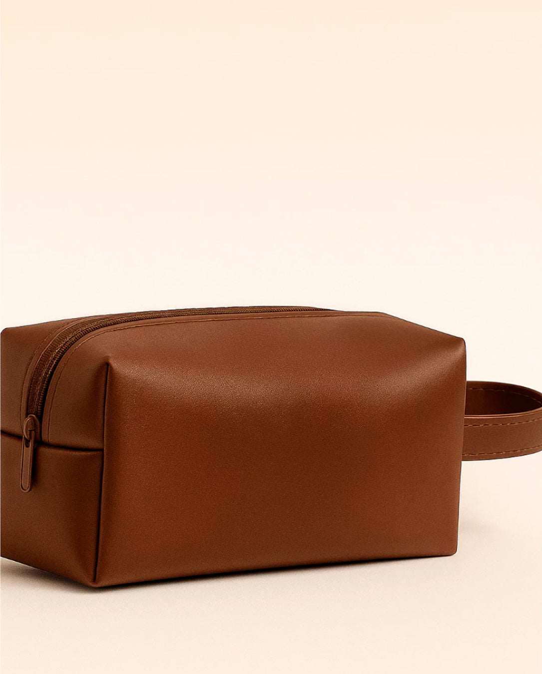 Bolsa Necessaire De Mão Unissex Em Couro Sintético Impermeável