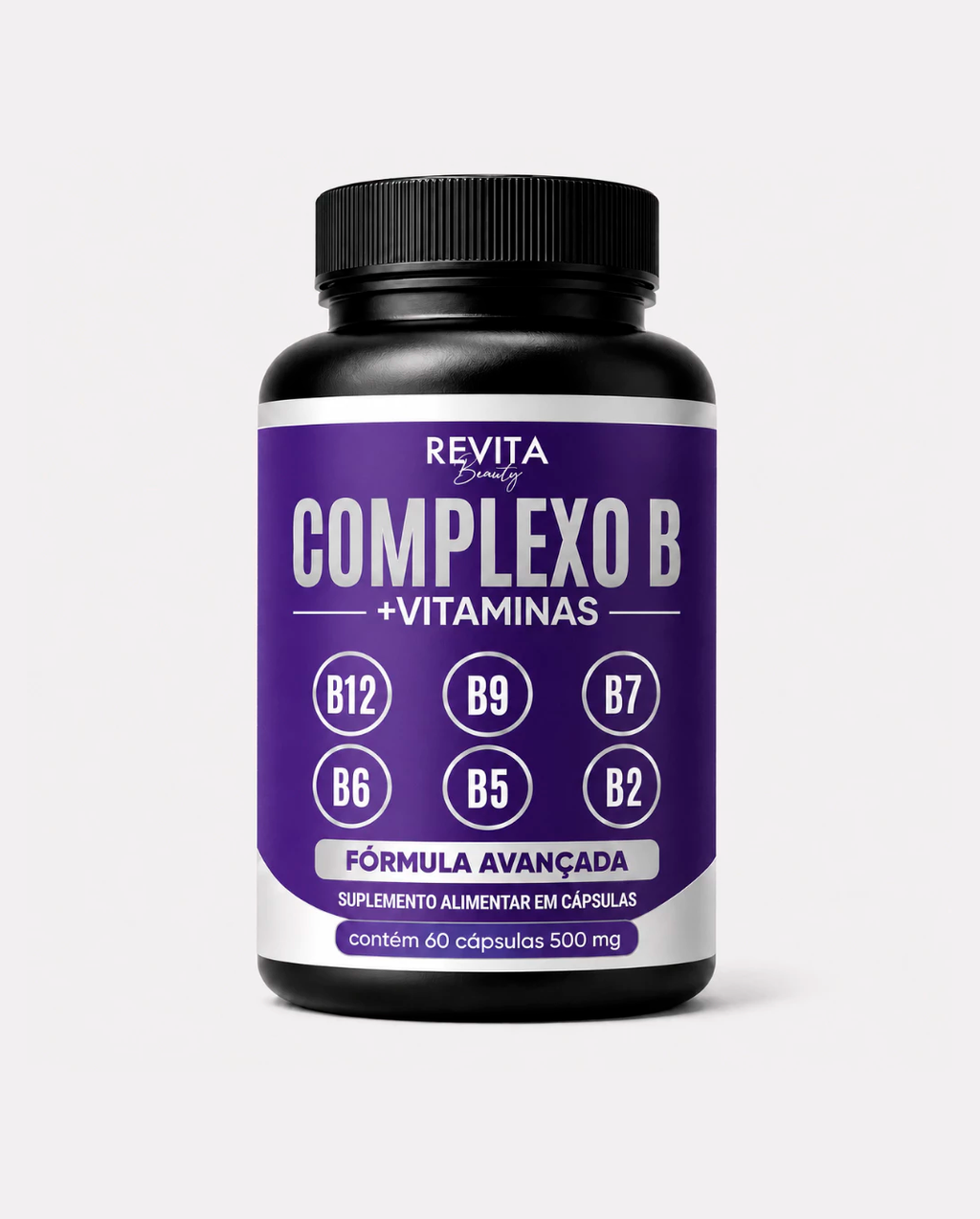 Complexo B Vitaminas B12 B6 B9 Forma Ativa B12 (Metilcobalamina) B6 B9 (Metilfolato) 60 caps