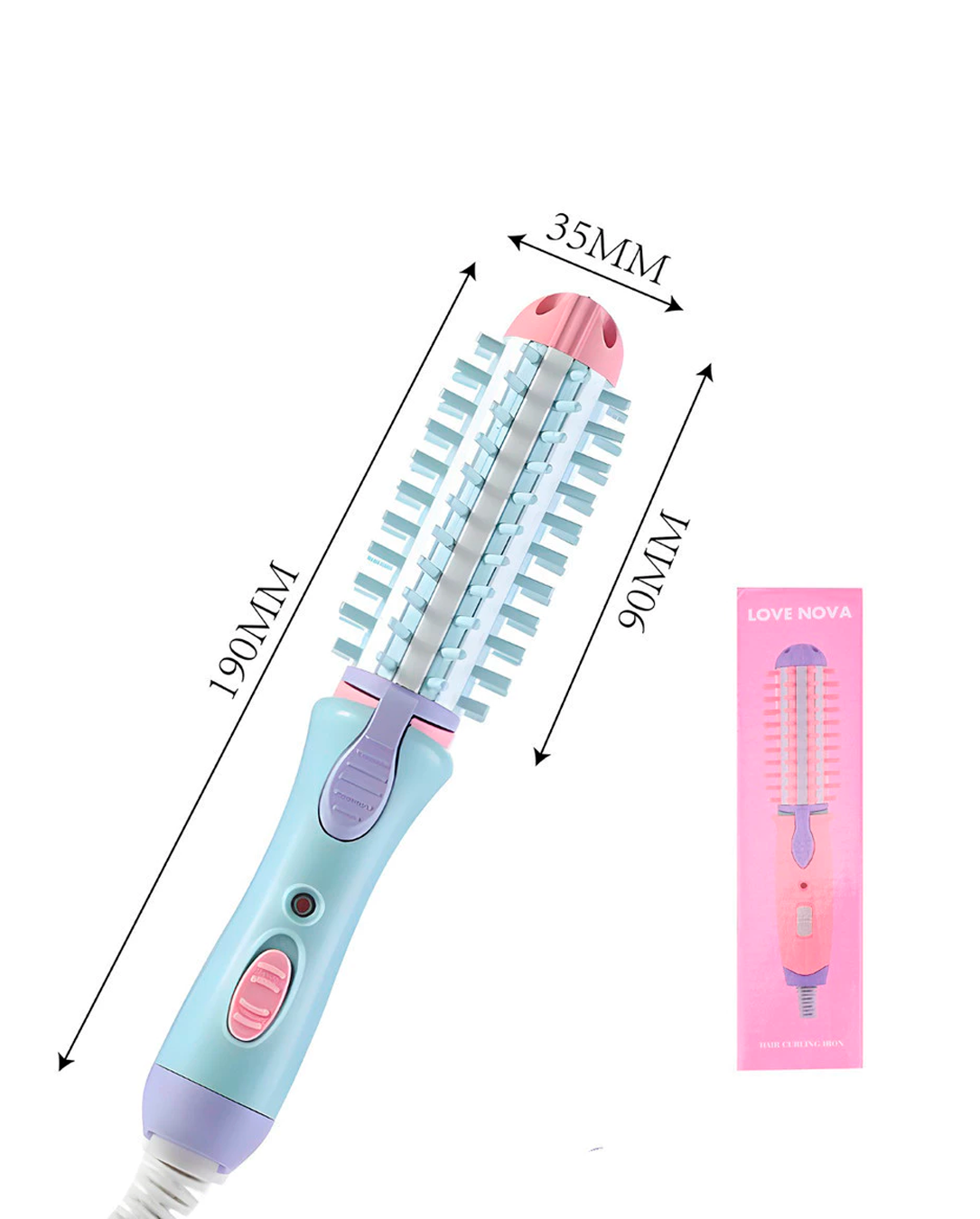 Mini Escova Modeladora Portátil Enrola Alisa Ou Modela Cabelo Bivolt Marisa