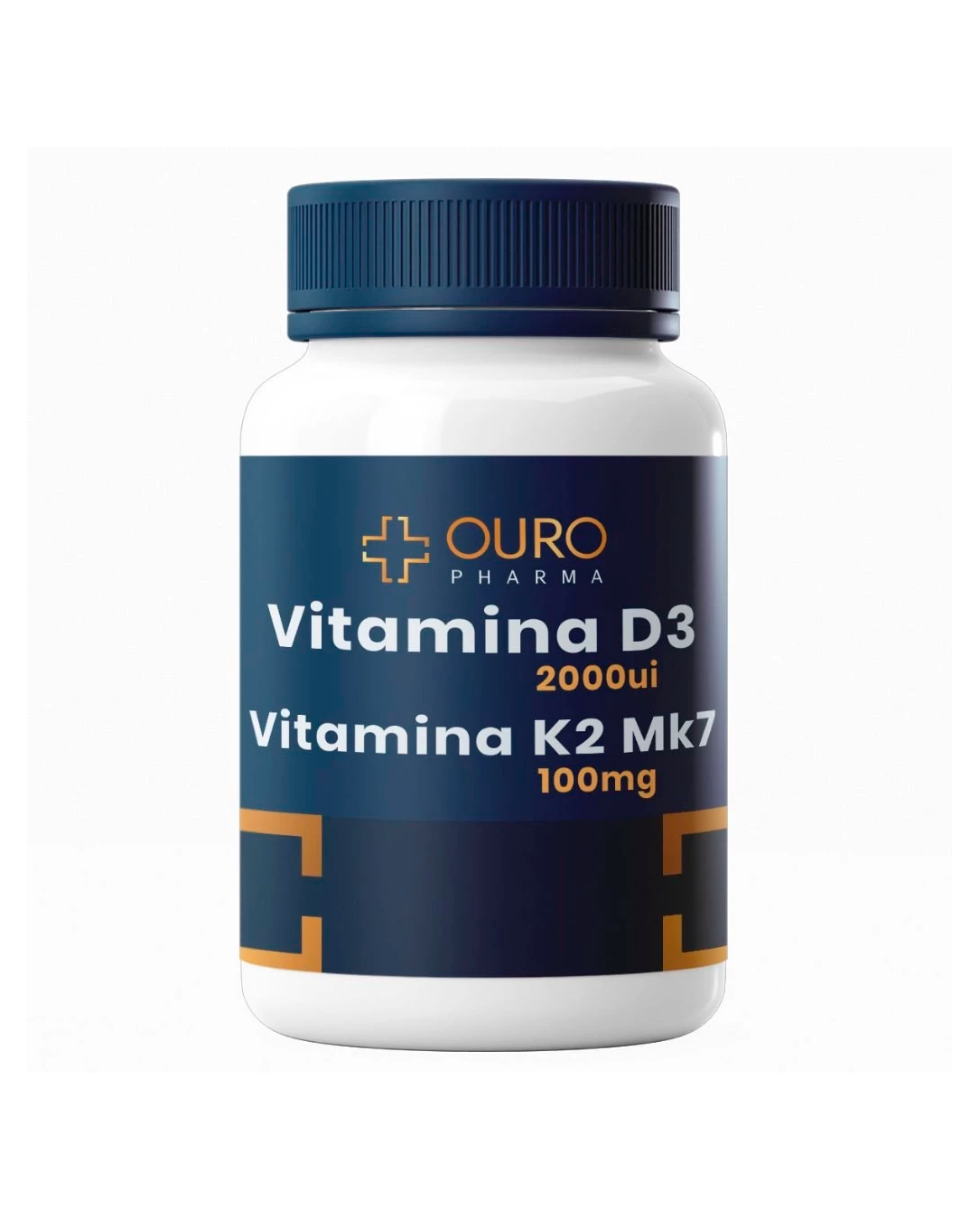 Vitamina D3 2000ui Com Vitamina K2 MK7 | 60 Ou 120 cápsulas
