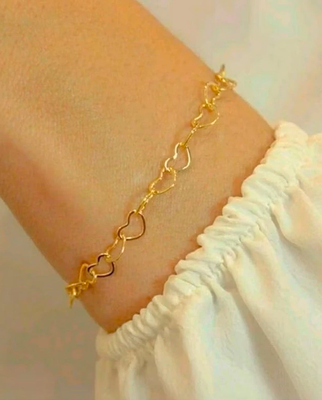 Kit 3 Pulseiras Femininas Banhadas A Ouro 18k A prata 925 Semi Jóia