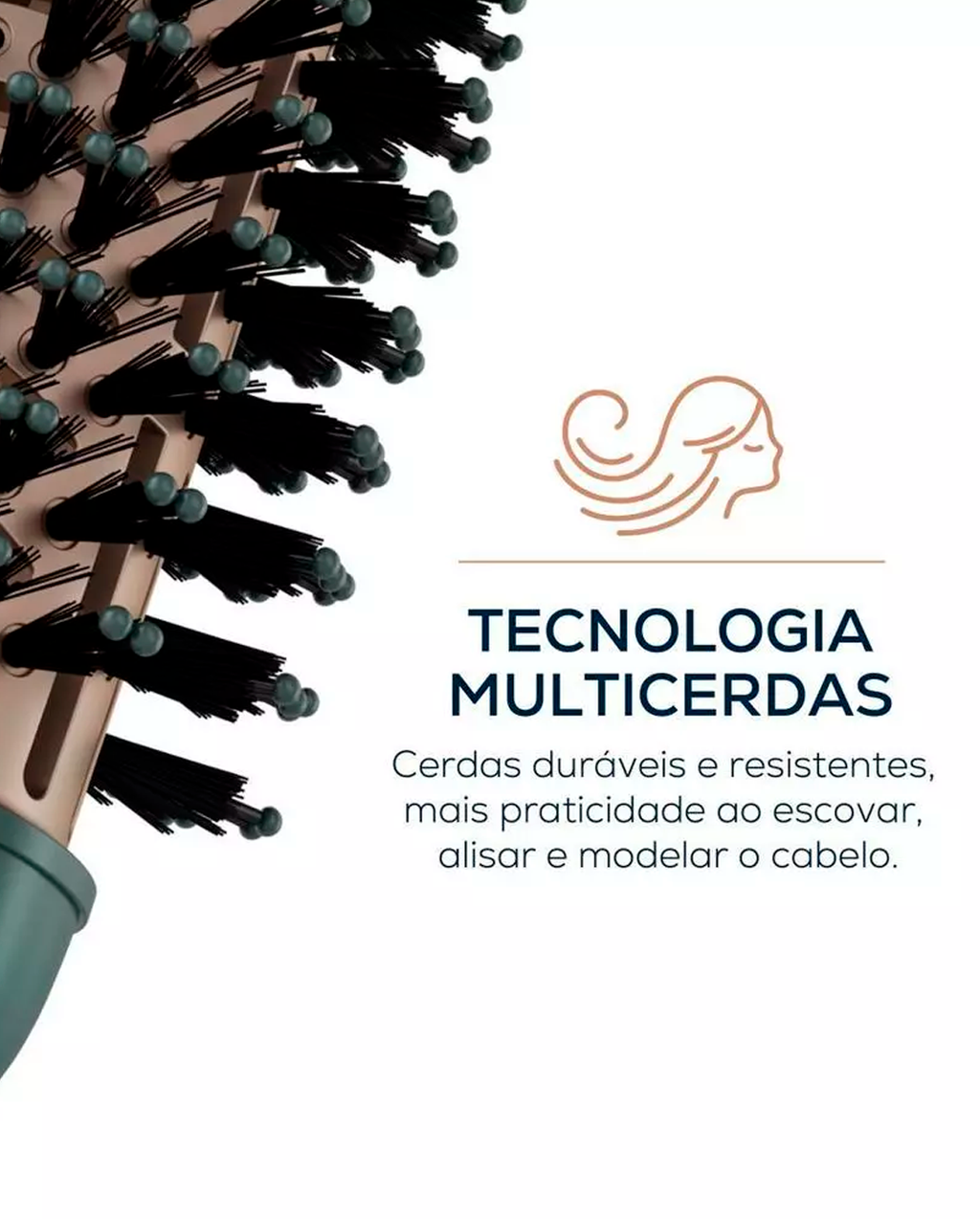 Escova Secadora Britânia 3 em 1 Cerâmica Infrared Bivolt BES13VD