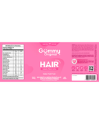Gummy Original - Hair Suplemento Em Goma Vitamina Para Cabelos E Unhas 60 Gomas