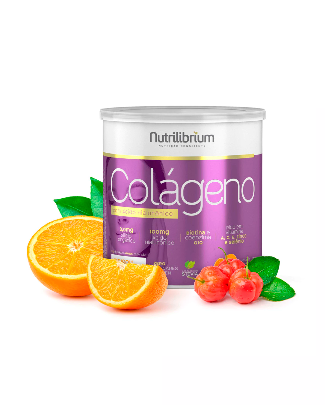 Colágeno Verisol Ácido Hialurônico Silício Orgânico Biotina Coq-10