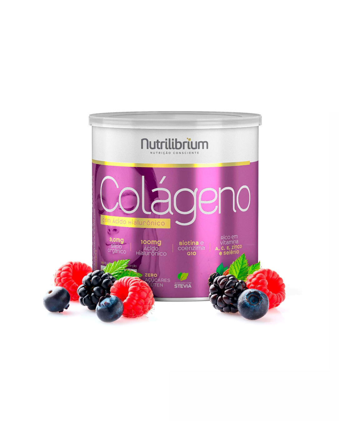 Colágeno Verisol Ácido Hialurônico Silício Orgânico Biotina Coq-10