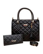 Kit Bolsa De Mão E Carteira Transversal Grande Feminina Modelo Ardari