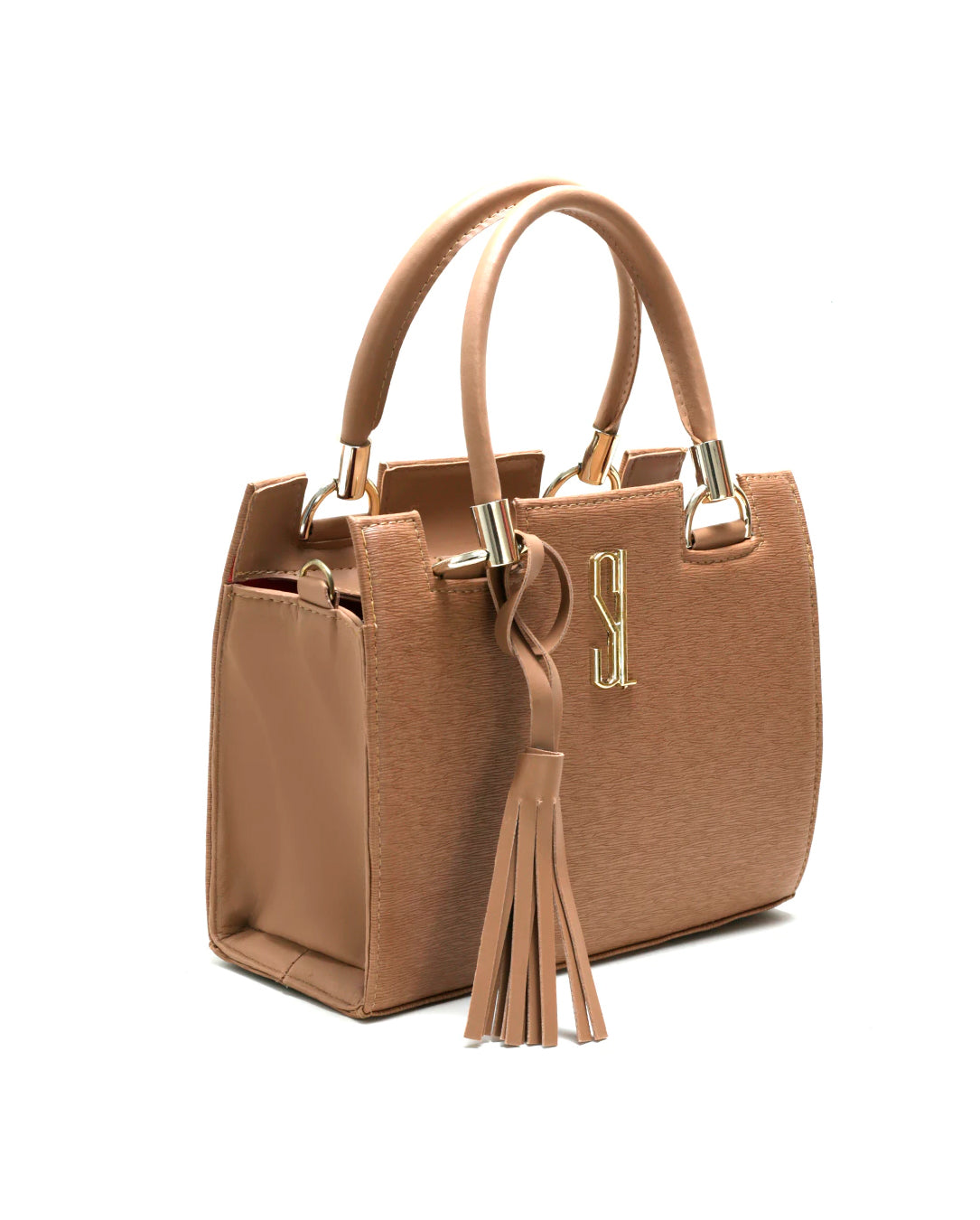 Kit Bolsa De Mão E Carteira Transversal Feminina Castelo Luxo