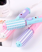 Mini Escova Modeladora Portátil Enrola Alisa Ou Modela Cabelo Bivolt Marisa
