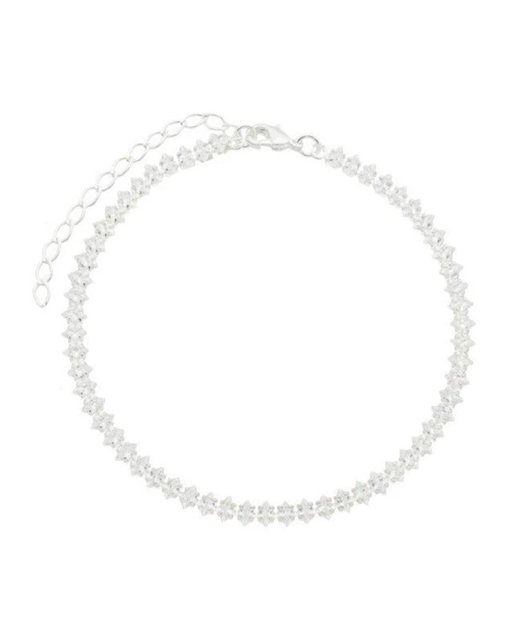 Pulseira Feminina Cravejada De Zircônia Banhada A Prata 925