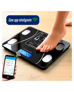 Balança Digital Inteligente Medidor Corporal por Bioimpedância Analisa Gordura e Massa Muscular