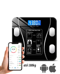Balança Digital Inteligente Medidor Corporal por Bioimpedância Analisa Gordura e Massa Muscular