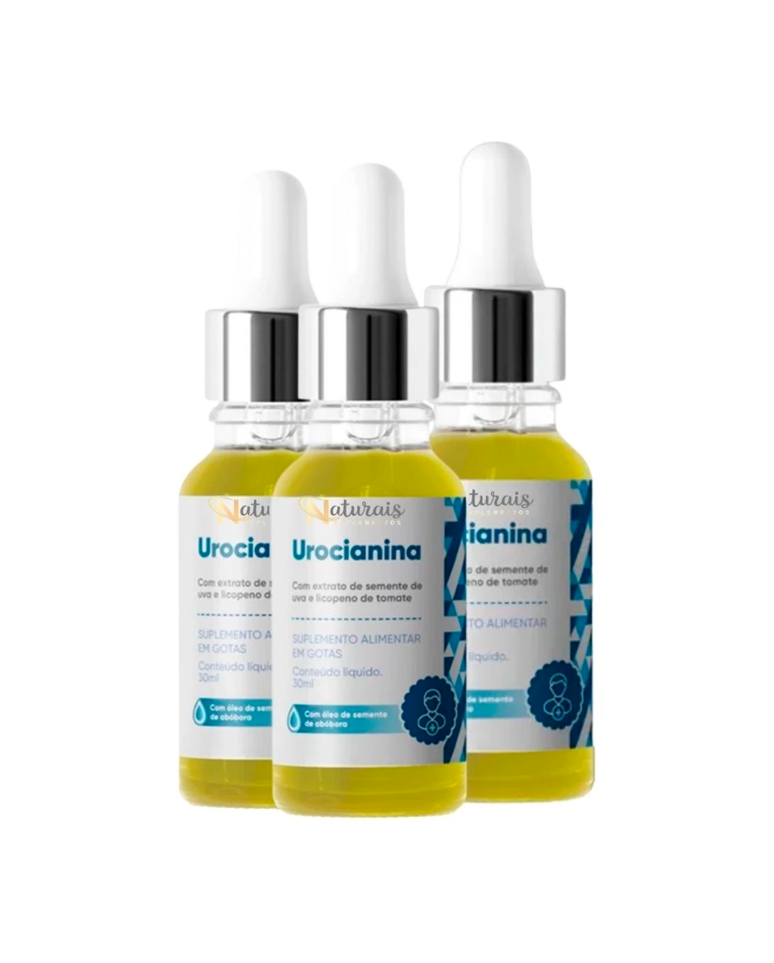 Kit 3x Suplemento Vitamínico Líquido Urocianina - Antioxidante, Conforto E Bem-Estar