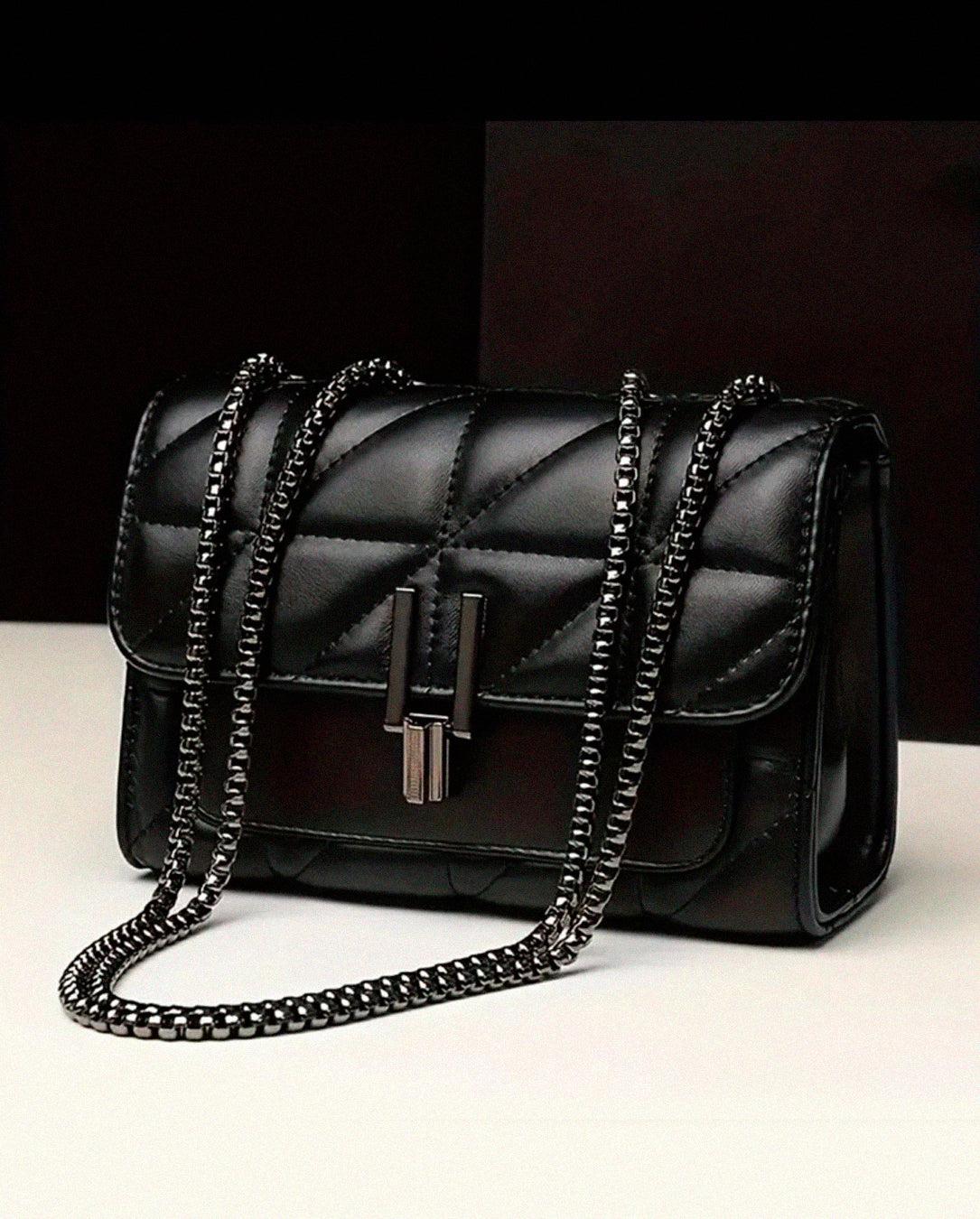 Bolsa Transversal Modelo Helô Fashion Ombro Crossbody Alça Corrente