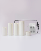 Kit 5 Frascos De Viagem PE Alta Qualidade Cosméticos Skincare Shampoo Sabonete Líquido