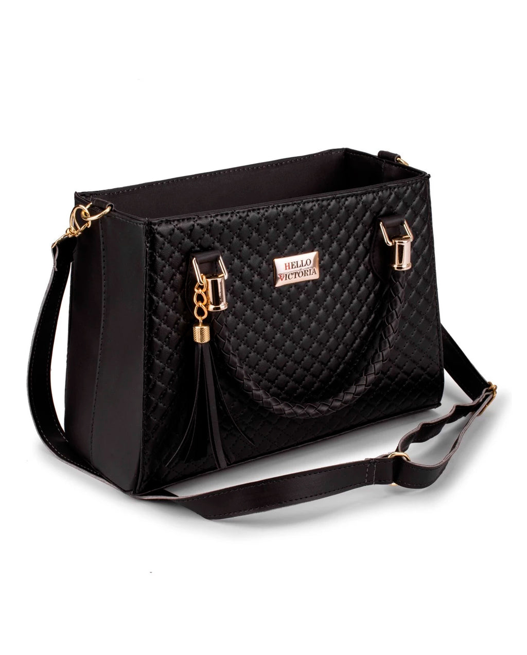 Bolsa Feminina Salete Média Com Alça De Mão E Transversal Design Matelassê