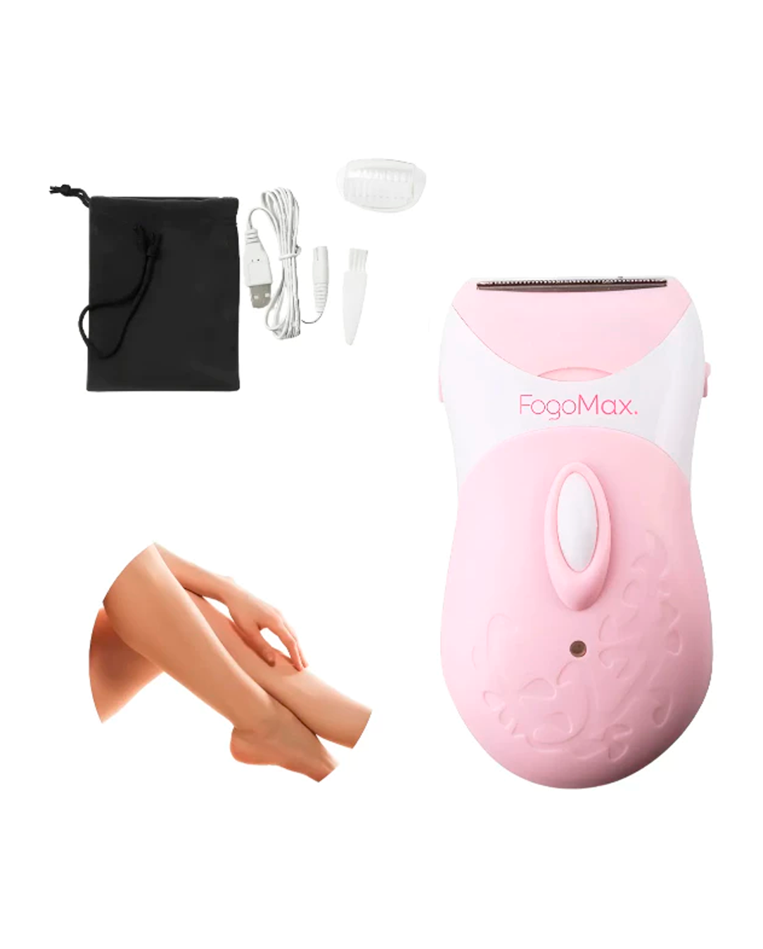 Depilador Elétrico Feminino Lavável Recarregável Portátil Facial E Corporal