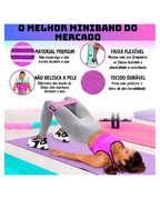 Kit 3 Faixas Elásticas Hip Resistance Bands Glúteos Pernas Para Malhar em Casa Com Conforto