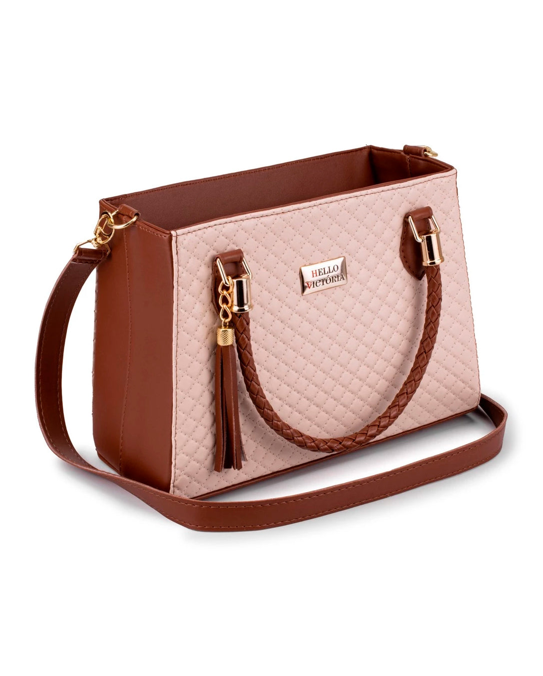 Bolsa Feminina Salete Média Com Alça De Mão E Transversal Design Matelassê