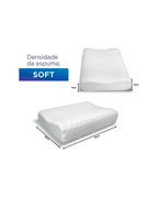 Travesseiro Cervical Ortopédico Magnético Com Infravermelho Terapêutico Pillow Anatômico Anti Ronco