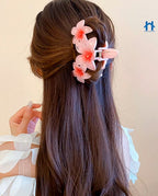 Kit 3 Presilhas de Cabelo de Flor Transparente Acessório Presilha