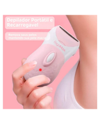 Depilador Elétrico Feminino Lavável Recarregável Portátil Facial E Corporal