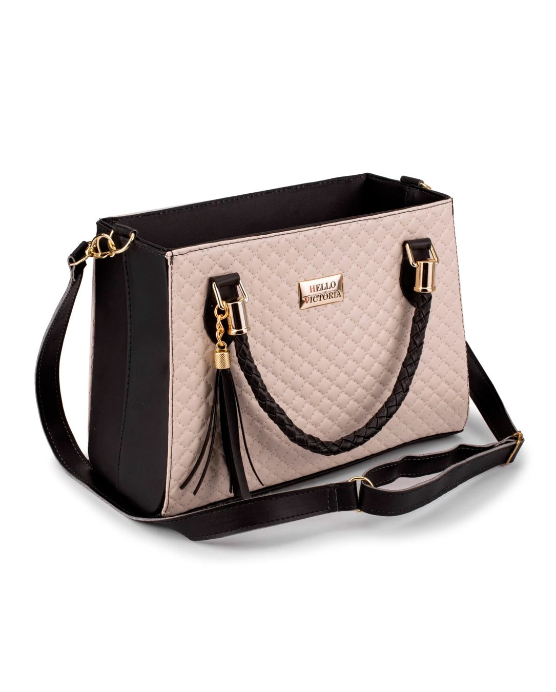 Bolsa Feminina Salete Média Com Alça De Mão E Transversal Design Matelassê