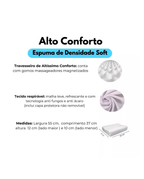 Travesseiro Cervical Ortopédico Magnético Com Infravermelho Terapêutico Pillow Anatômico Anti Ronco