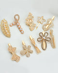 Kit 6 a 24 Unidades De Grampo De Cabelo Feminino Com Strass Elegante