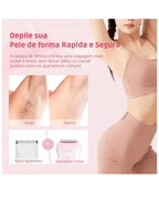 Depilador Elétrico Feminino Lavável Recarregável Portátil Facial E Corporal