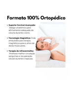 Travesseiro Cervical Ortopédico Magnético Com Infravermelho Terapêutico Pillow Anatômico Anti Ronco