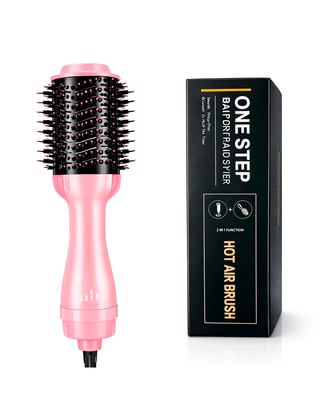 Escova Secadora 3 em 1 Profissional | 1000W | Alisa Seca Modela com Íons Antifrizz | 110V