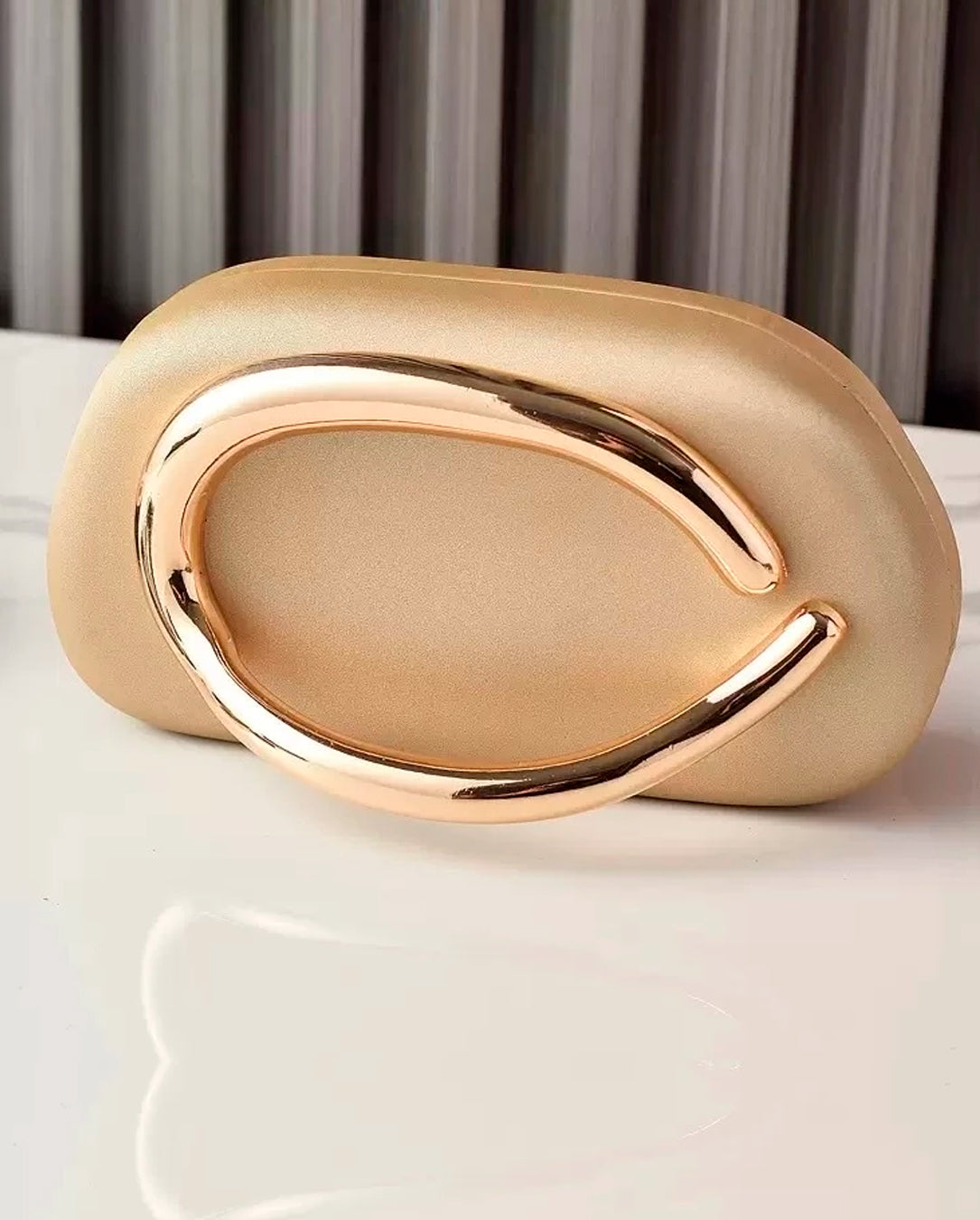 Bolsa Feminina Clutch De Festa Casamento Alça Corrente Dourada