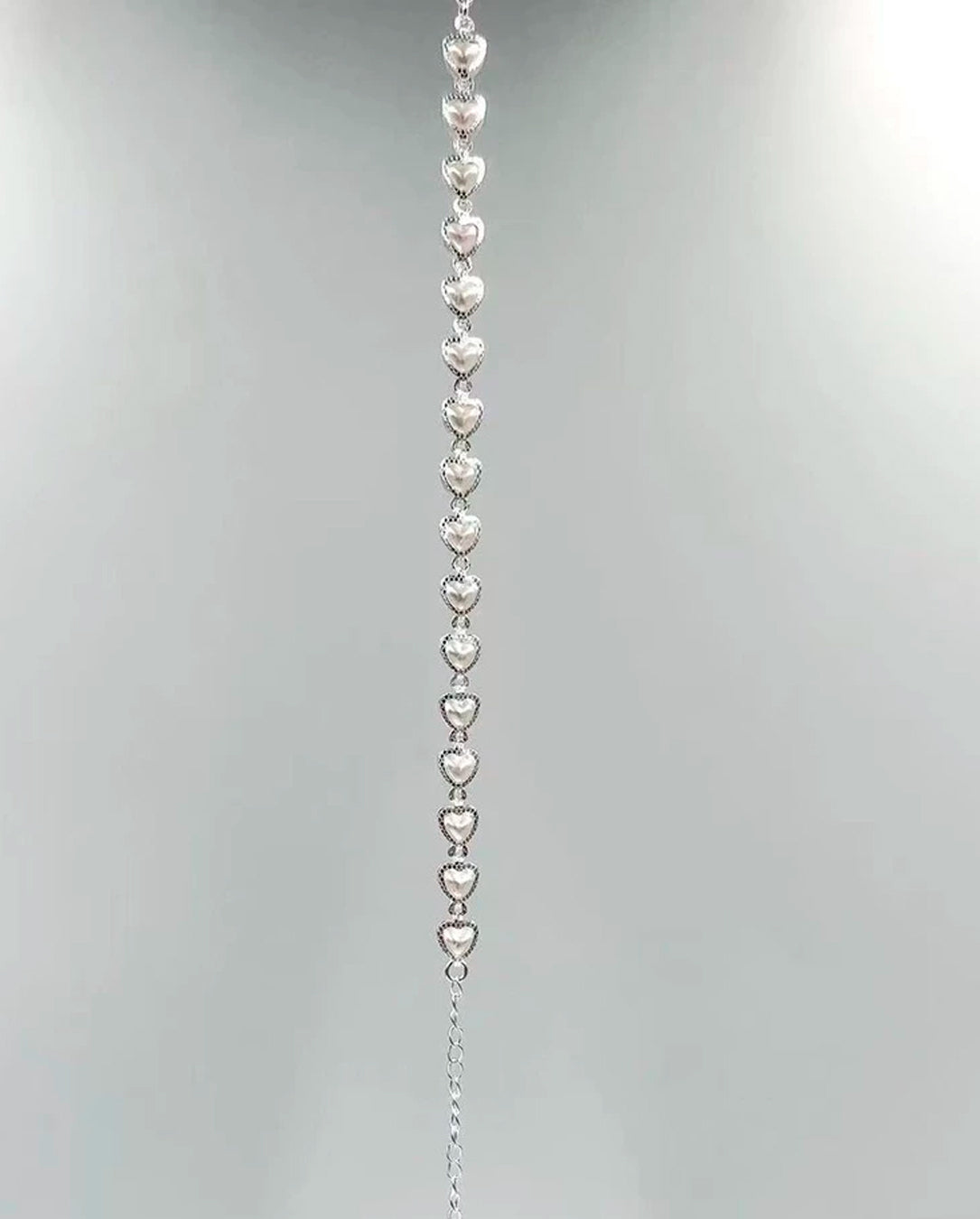Pulseira Feminina Coração Folheado A Prata 925