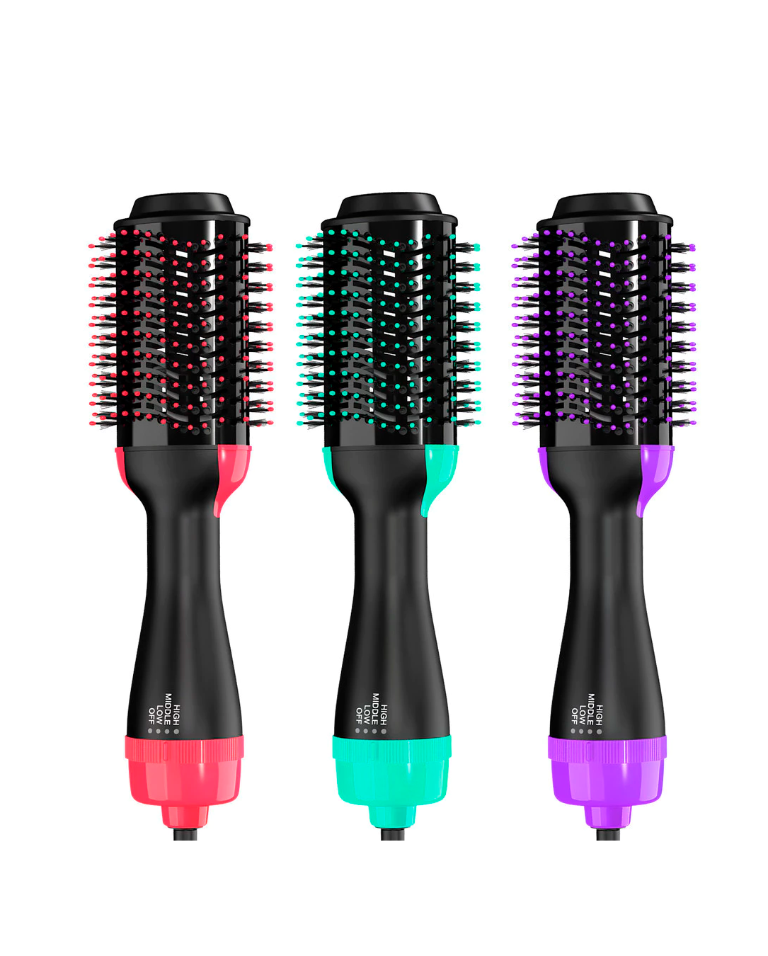 Escova Secadora 3 em 1 Profissional | 1000W | Alisa Seca Modela com Íons Antifrizz | 110V