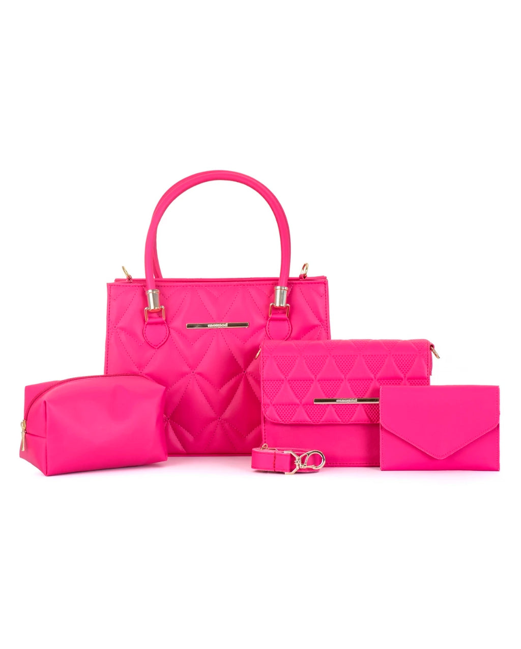 Kit 4 Bolsas Femininas De Ombro Lateral E Transversal Carteira e Necessaire